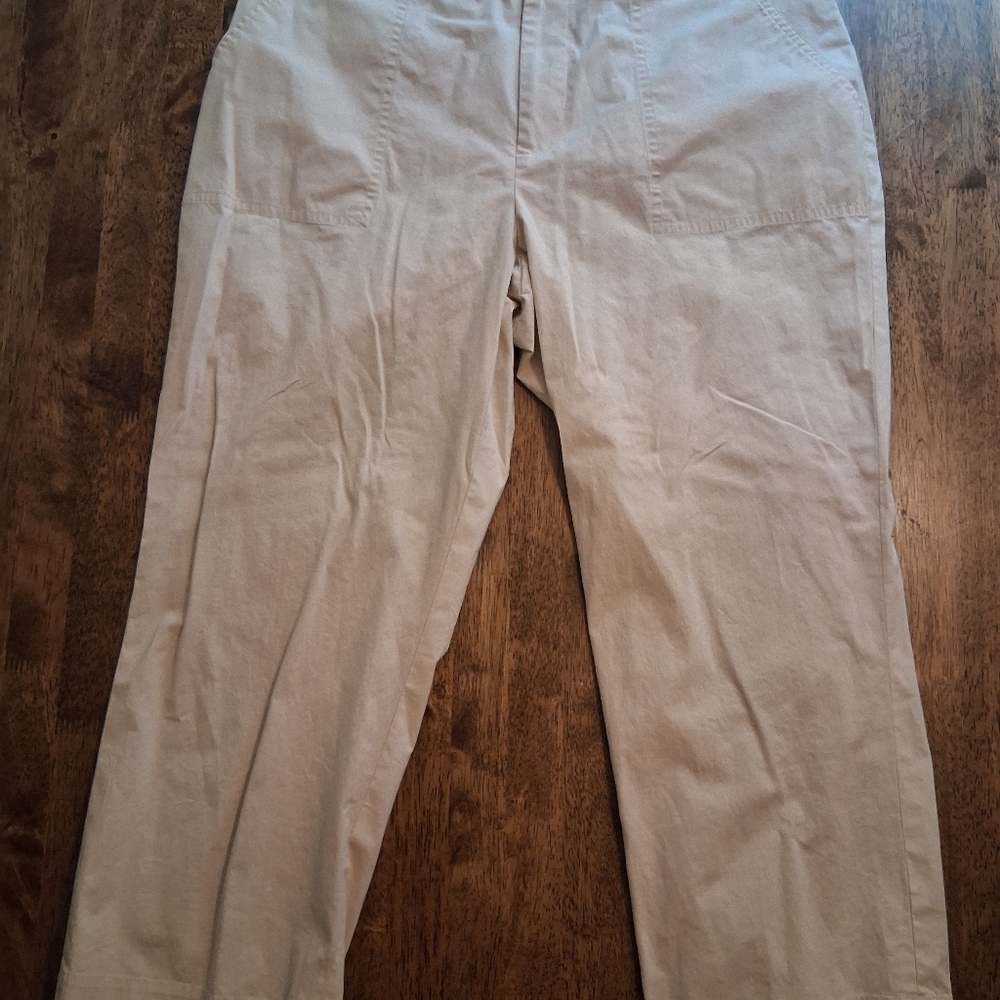 Lauren Ralph Lauren women’s Cream Athletic Ankle Hiking pants size 12 P - Picture 2 of 6